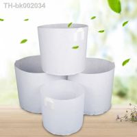 ✁ White Aeration Pot Containers 5 Size Grow Bag Plant Root Container Round Fabric Pots Non Woven White