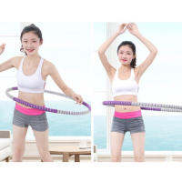 Hula Ring ฟองน้ำสแตนเลสที่ถอดออกได้ กระชับห่วงถ่วงน้ำหนักหน้าท้องอย่างรวดเร็วสำหรับเล่นกีฬาออกกำลังกาย