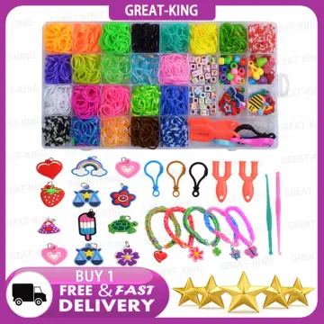 Rainbow Loom Rubber Band Bracelet Making Kit Crafts Kids Hobby | eBay