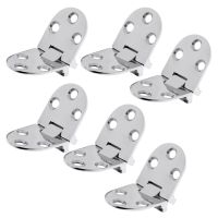 6pcs 316 Stainless Steel Flush Strap Hinge Door Hinge for Marine Boat Yacht Accessories