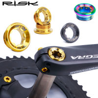 RISK Road MTB Bike Bicycle M20x8 Titanium Chainwheel Crank Cover Arm Lid Cap BB Bottom Bracket Fixing Bolt Screw Crankset Torx Crank Cover Screw