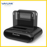 Wavlink Dual Slot External HDD Docking Station เข้าถึงได้ง่าย USB 3.0ถึง SATA I/ii/iii สำหรับ2.5หรือ3.5in HDD พร้อมการโคลนออฟไลน์ SSD รองรับ UASP SATA 5Gbps [รองรับ2X16TB]