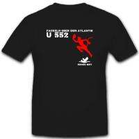 U-Boot 552 U552กองทัพเรือเยอรมันเสื้อยืดเรือดำน้ำเสื้อยืดผ้าฝ้าย100% พิมพ์ลายแฟชั่นแบบพรีเมี่ยมสำหรับฤดูร้อนท็อปส์ซูคอรอบใหม่