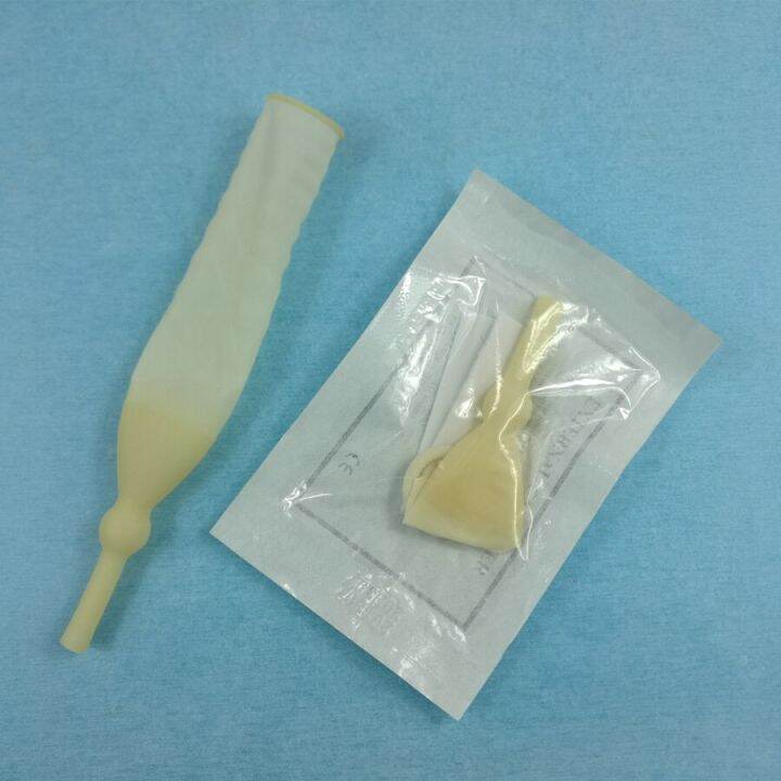 50pcs-disposable-medical-urine-collector-latex-urine-bag-male-external-catheter-single-use-e-o-sterilization-25mm-30mm-35mm40mm