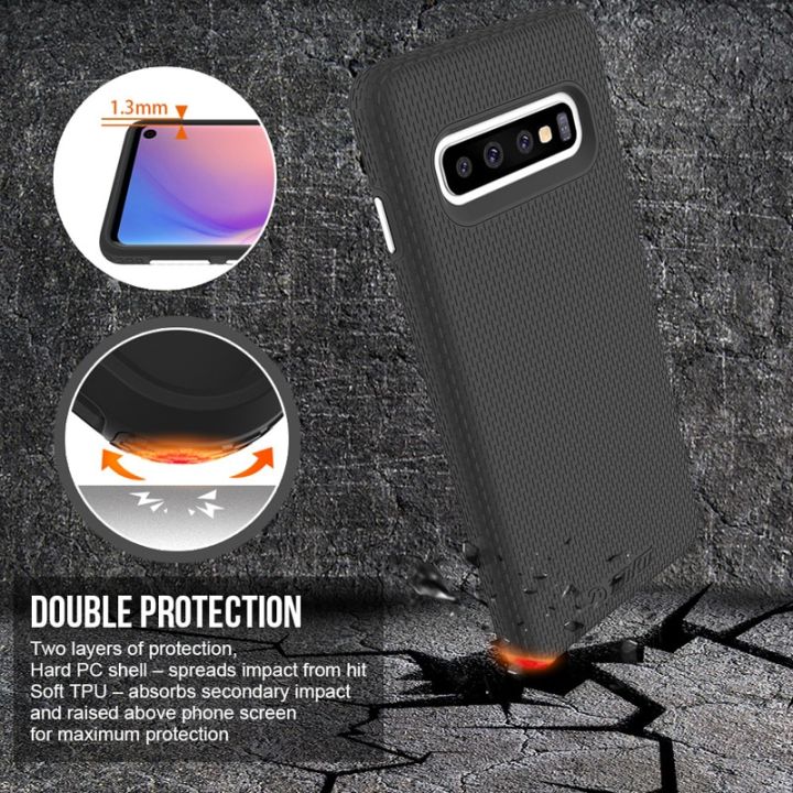 toiko-x-guard-2-in-1เคสป้องกันสำหรับ-galaxy-s10ฝาครอบกันกระแทก-s10-s10-plus-soft-tpu-hard-pc-armor-hybrid-shell