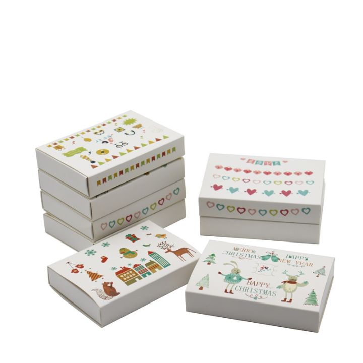 สบู่กระดาษคราฟท์-กล่องทรงลิ้นชักดอกไม้20ชิ้นกล่องของขวัญขนมสำหรับงานหัตถกรรมสบู่ทำมือกล่องกระดาษคราฟท์