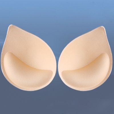 【CW】 3 1Pair Women Sexy Soft Thick Sponge Bra Pads Breast Insert Push Up Bra Enhancer Bikini Padded Removeable Swimsuit Chest Pads