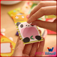 Wisell กระดาษโน๊ต ลายการ์ตูน กระดาษโน๊ต จดบันทึก มีกาวในตัว  Mini Post  Note