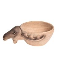 Creative Kuksa Rubber Wooden Water Cup Hand Carved Animal Head Cup Handmade Artwork Mug For Outdoor Camping Home Use