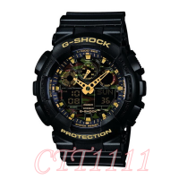 CASIO นาฬิกาข้อมือผู้ชาย GSHOCK นาฬิกาข้อมือ Mens GA-100CF-1A9DR Watch นาฬิกาข้อมือ กันน้ำกันกระแทก