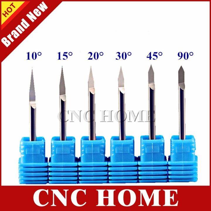 10pcs-3-175mm-shank-carbide-metal-engraving-bits-อลูมิเนียมทองแดงสแตนเลส-cnc-router-bit-20-30-45-60-90-มุมสําหรับเลือก