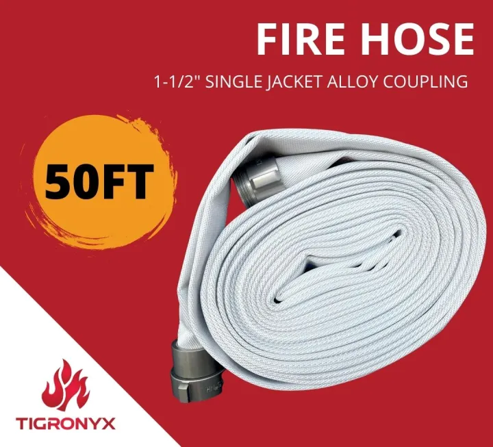 Fire Hose 1 1/2 50ft Single Jacket Alloy Coupling 50ft Lazada PH