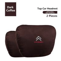 Two car seat headrests Neck pillow logo for Citroen C4 C3 C5 C1 DS3 DS5 DS4 Berlingo Jumper ZX Spacetourer car seat headrests