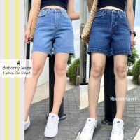 ■▣☍ BabarryJeans กางเกงยีนส์ผญ ยีนส์สามส่วน รุ่นคลาสสิค (Original) สียีนส์อ่อน/ สียีนส์เข้ม