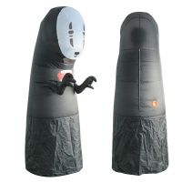 No Face Man Anime Miyazaki Hayao Spirited Away Kaonashi Cosplay Full Set Halloween Funny Costume Inflatable Garment