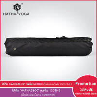 HATHA YOGA - Black mat carrier width 66 cm. กระเป๋าใส่เสื่อโยคะ สำหรับเสื่อกว้าง 66 cm. กันน้ำ เบา มีซิป สายปรับระดับสั้นยาวได้ สวย ทันสมัย