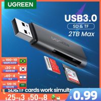 Ugregreen การ์ดรีดเดอร์ USB 3.0ไปยัง SD ไมโครการ์ดความจำอะแดปเตอร์เมมโมรี่การ์ดสำหรับพีซีอุปกรณ์เสริมแล็ปท็อปเครื่องอ่านการ์ดอัจฉริยะหลายเครื่องอ่านการ์ด