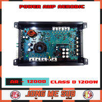 เพาเวอร์แอมป์ติดรถยนต์ คลาสดี AEROBIC รุ่นAR-1200D CLASS D 1200W แอมป์ติดรถยนต์ ขับดอกซับ 10นิ้ว เหล็กปั๊ม 1 คู่ เบสหนัก เครื่องเสียงติดรถยนต์