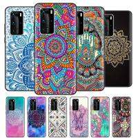 Mandala Chakra Yoga Cases for P20 P30 Pro P40 Lite E P Smart 2021 S Z 2019 Shell Black Silicone Phone Covers