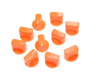 KR- 10x Guitar AMP Effect Pedal Knobs Davies 1510 Style Pointer Knob Set Screw Orange