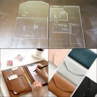 1Set DIY Kraft Paper Template New Fashion Mail Sack Wallet Passport Bag Manual Leather Craft Pattern DIY Stencil Sewing Pattern