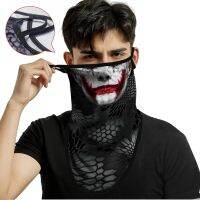 "{Windproof Joker ครึ่งสามเหลี่ยมผ้าพันคอผู้ชายกีฬาปก Earloop ป้องกันคอ Gaiter Bandana Buff ฤดูร้อน