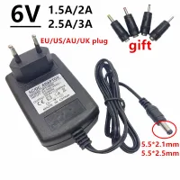 อะแดปเตอร์จ่ายหัวแปลงพลังงานอเนกประสงค์6 V AC 110V 220V 2.5A 2A 1.5A ปลั๊ก US AU EU UK 6โวลต์อะแดปเตอร์จ่าย