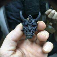 【CW】 Samurai Kabuto Helmet / HannyaOni SamuraiNecklace Pendant RetroAmulet Necklace for Man GiftJewelry