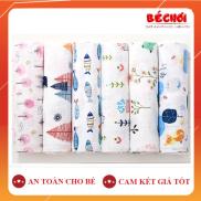 Khăn Tắm Em Bé 2 Lớp Sợi Tre Loại Tốt Cỡ Lớn 1m2x1m2 Chat Để Chọn Họa Tiết