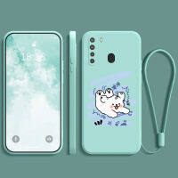 เคสโทรศัพท์ samsung a21 ยางนิ่ม กันกระแทก กันน้ำ กันลื่น ฝาหลัง คลุมเต็มขอบ ไม่เบียด ฟิล์มมือถือ เคสใส่เลนส์ ลายการ์ตูนน่ารัก