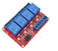 รีเลย์ 12V 4 Channel Relay Module Board Shield With Optocoupler Support High and Low Level Trigger