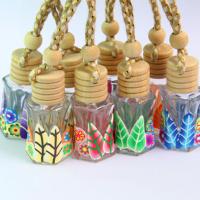 【CW】Bottle Ethic Printed Freshener Air Hanging Fragrance Car Perfume Diffuser รถยนต์อุปกรณ์ตกแต่งภายใน