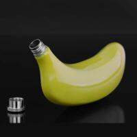 zitaotangb® Portable 5 Ounce Banana Shaped Flask Wine Whiskey Bottle KTV Bar Accessories