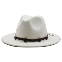 โซ่ Fedora หมวกสำหรับผู้หญิงแฟชั่นแบนปีกกว้างปานามาขนสัตว์รู้สึกแจ๊ส fedoras หมวกสำหรับผู้ชายหมวกขนสัตว์ wholese