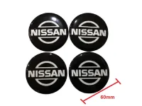 สติ๊กเกอร์ฝาล้อ nissan สีบรอนซ์ดำขนาด 60 mm**คุณภาพเยี่ยมลองแล้วจะติดใจ**