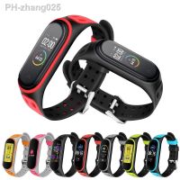 Strap for Xiaomi Mi Band 7 6 miband 6 double buckle Replacement Silicone Smart Watchband Wristband Mi Band 6 5 4 3 bracelet