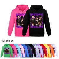 HOT★เด็กวันพุธ Addams ครอบครัวเสื้อกันหนาวเด็กหญิงเด็กชาย Hoodies Pullover วัยรุ่นเสื้อผ้าสำหรับเสื้อผ้าเด็ก Casual Coat Tops