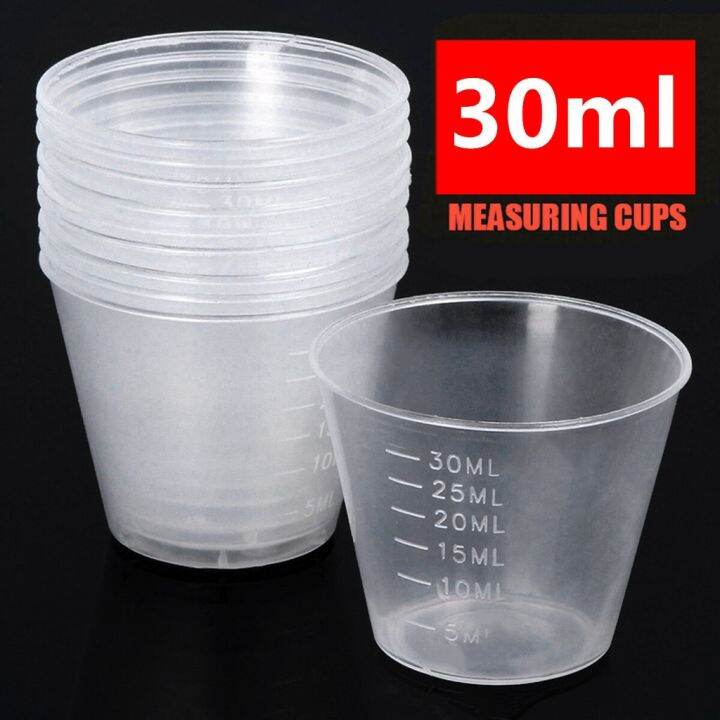 ถ้วยตวง พลาสติก สีใส สำหรับทำขนม 30 มล 30ML PET Measuring cup Lazada