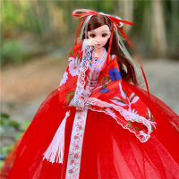 Bjd Fashion 16 Wedding Doll 13 Joints Movable 30cm Fairy Doll Dress Set 3D Eyes Girl Birthday Gift Princess Dress Up Toy