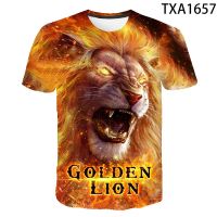 2023 NEWKids เสื้อผ้า The Lion King T เสื้อเด็กผู้หญิงฤดูร้อนแขนสั้น T เสื้อ3D พิมพ์แฟชั่น Streetwear เด็ก Tee Tops