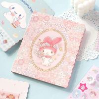 FGHJD เครื่องเขียนปาร์ตี้ Kawaii เครื่องเขียน My Melody การ์ดอวยพรของขวัญเด็กผู้หญิงซองจดหมายการ์ตูนชุดสติกเกอร์ซองจดหมายกระดาษเขียนจดหมายแผ่นจดหมาย Kuromi