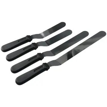 Offset Spatula Set of 3 (6, 8 and 10 Inch Blade) Dishwasher Safe Stainless  Steel and PP Plastic Handle - Angled Frosting Icing Spatula for Cake