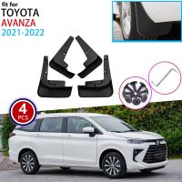 4x สำหรับรถ Toyota Avanza Veloz ไดฮัทซุ Xenia 2021 2022แผ่นกันโคลนแผ่นบังโคลนแผ่นกันกระเซ็นบังโคลนหน้าแต่งรถ