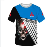 Mitsubishi T-shirts Anime Oversized T-Shirt Essentials Crew Neck Short Sleeve Casual 3D Printing T Shirt For Mens Clothing0291