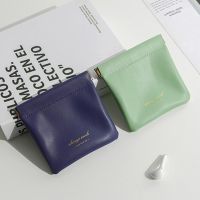 Storage Pouch Magnetic Closure Eco-friendly Convenient Faux Leather Small Female Cosmetic Bag Storage Bag for Daily Use