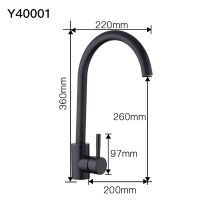 Frap Kitchen Sink Faucets Stainless Steel Faucet Single Handle Gourmet Bathroom Tapware Washbasin Taps Basin Kitchen Mixer Tap