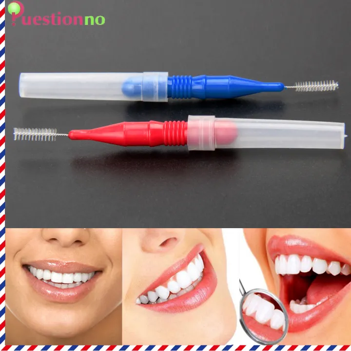 50/300pcs Tooth Flossing Head Hygiene Dental Plastic Interdental Brush Toothpic(READY STOCK