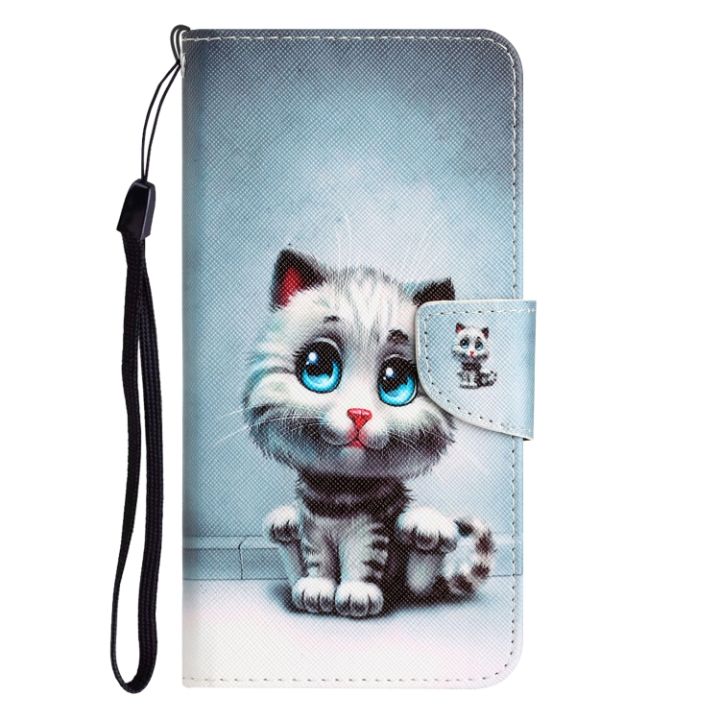 5aceshop-เคสโทรศัพท์หนังวาดภาพสีสำหรับ-s23-samsung-galaxy-fe-5กรัม