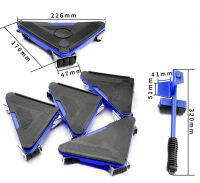 5 ชิ้น / ชุดชุดเคลื่อนย้ายเฟอร์นิเจอร์ชุดเคลื่อนย้าย 4 ล้อเอนกประสงค์ + แกนล้อ 1 คันรถยกเฟอร์นิเจอร์รถยกของใช้ในครัวเรือนชุดเครื่องมือประหยัดแรงงานสะดวกพื้นป้องกันสามารถรับน้ำหนักได้ 300 กก