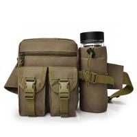 Men Waist Pack Nylon Hiking Water Bottle Phone Pouch Outdoor Sports Army Military Hunting Climbing Camping Belt Bag